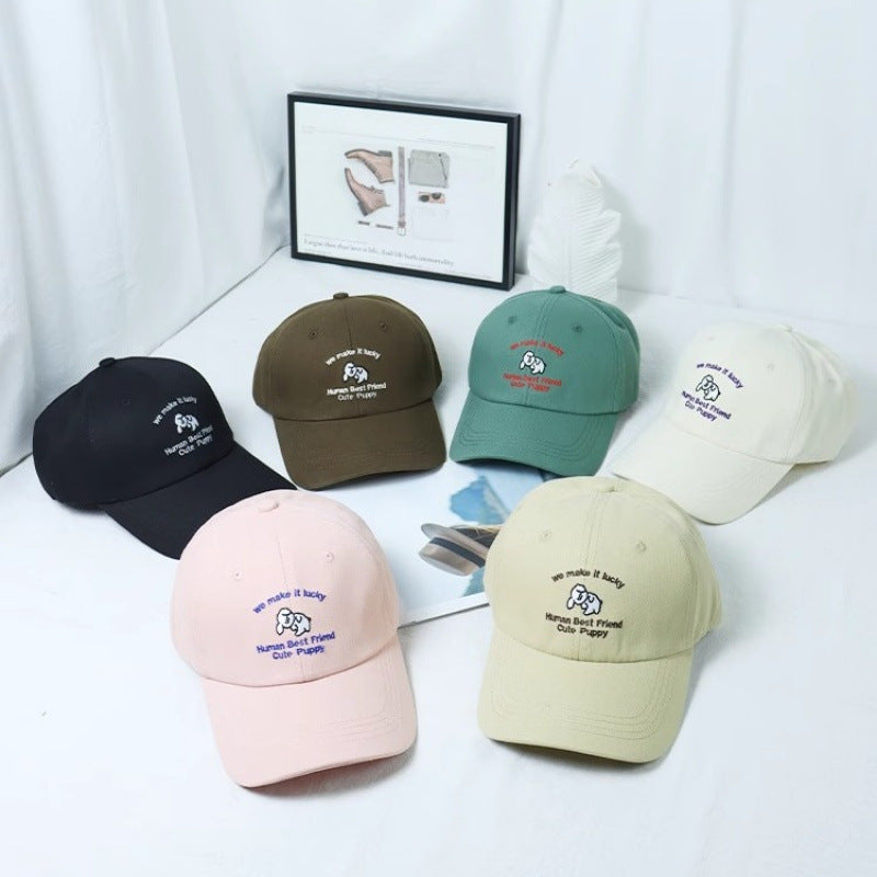 Kvinne Brodert Valpe-tema Baseball Cap Skanto