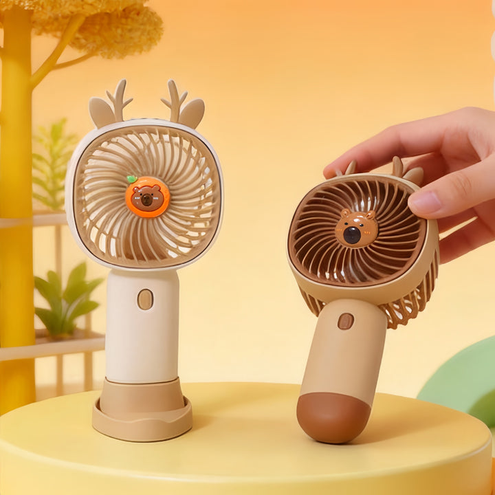 Dame Bærbar Mini-Vifte med søtt design Skanto