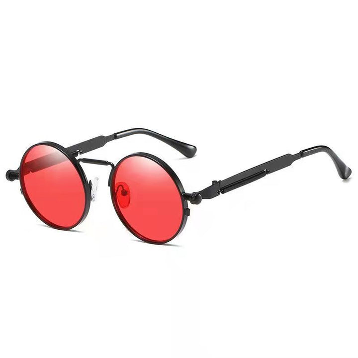 Dame Runde Metall-solbrille med speilte linser Skanto