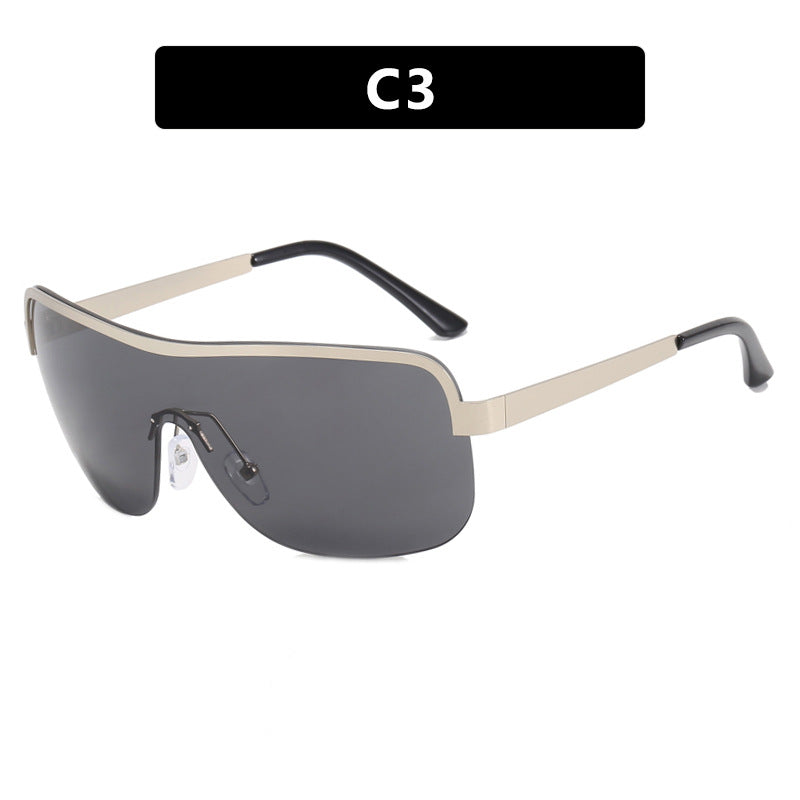 Women's sporty sunglasses in futuristic design with wide field of vision Skanto