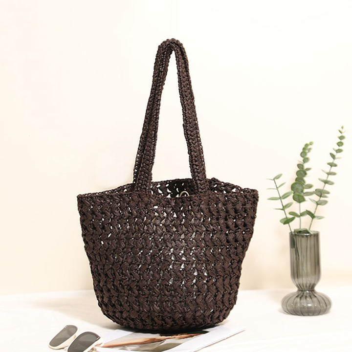 Hand-knotted cotton tote bag Skanto