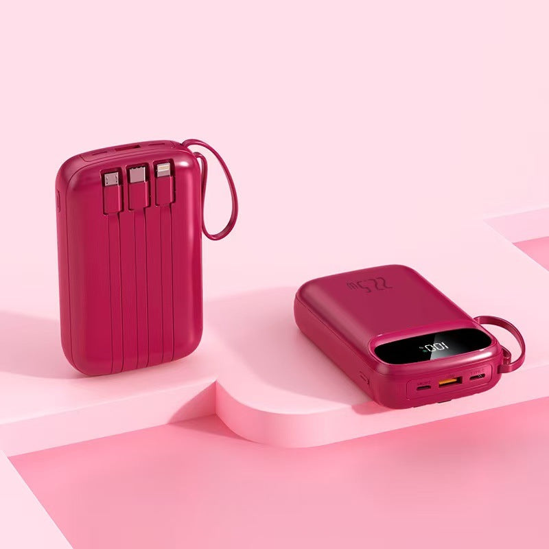 Multifunksjons Powerbank med Innebygd Lcd-Skjerm Fra Skanto