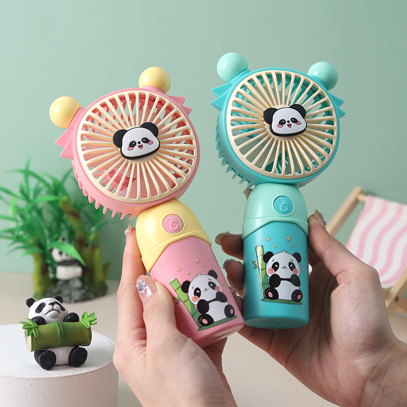 Dame Bærbar Mini Vifte med søtt Panda-motiv Skanto