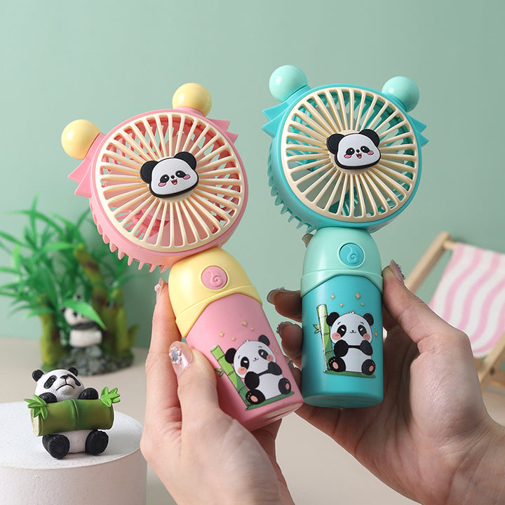 Dame Bærbar Mini Vifte med søtt Panda-motiv Skanto