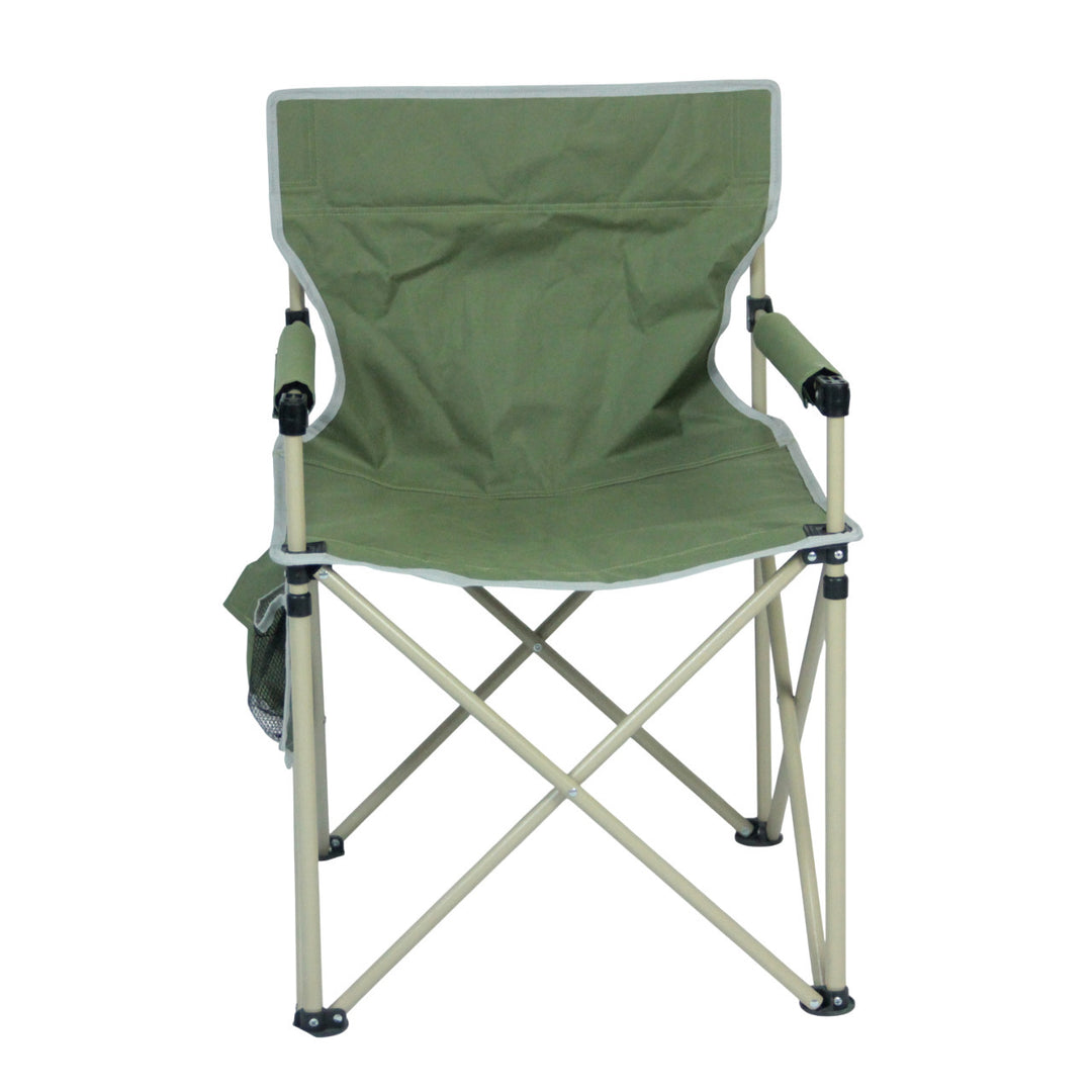 Folding chair with integrated cup holder and carrying bag Skanto