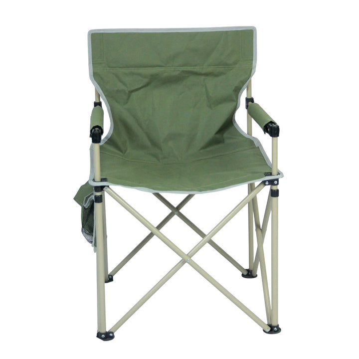 Folding chair with integrated cup holder and carrying bag Skanto