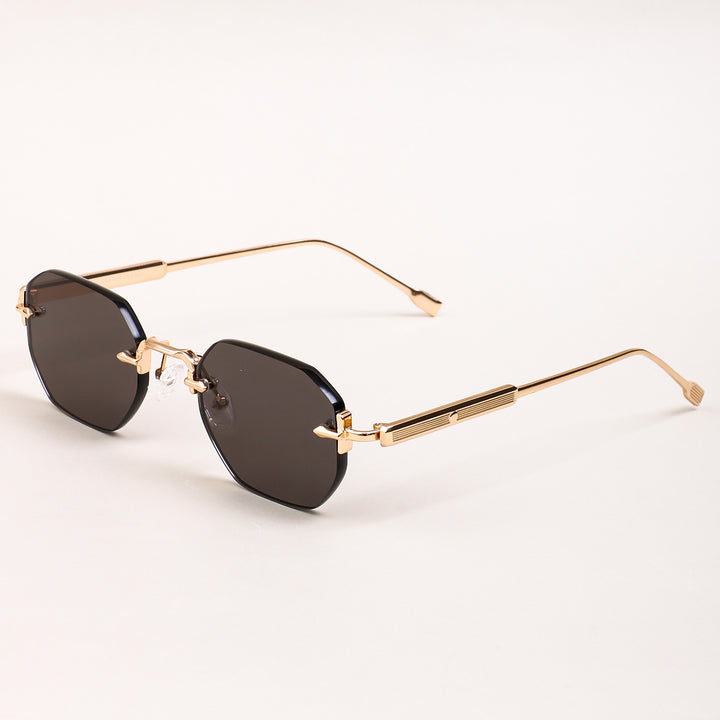 Dame solbrille med elegant åttkantet ramme og komfortable nesepads Skanto
