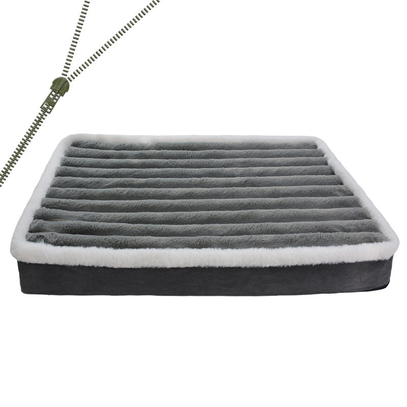 Anti-Slip Plysj  Madrass  Hundeseng