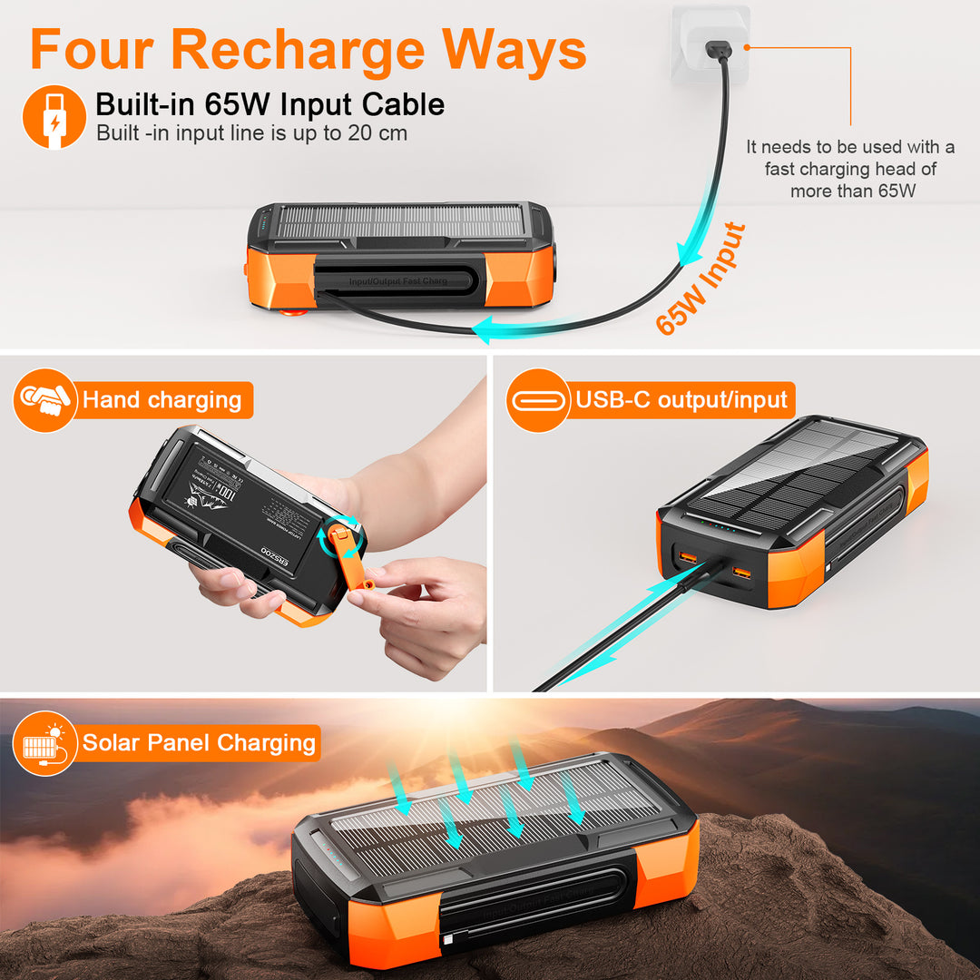 Bærbar solcelle Powerbank Skanto