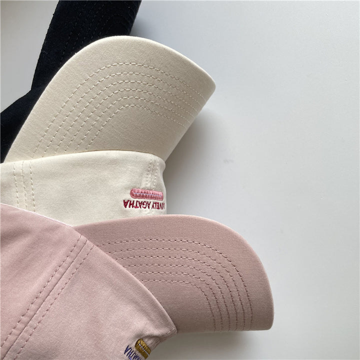 Kvinnens Suede Brodert Baseball Caps Skanto