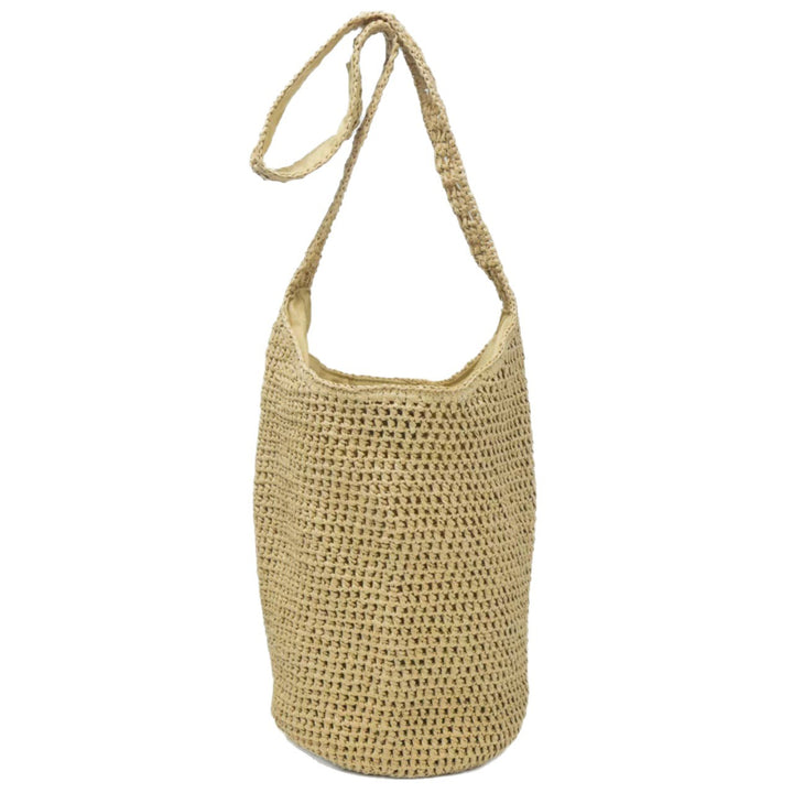 Trillebag laget av flettet naturmateriale Skanto