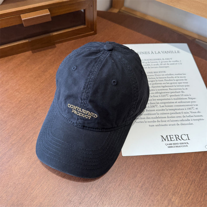 Herre Casual Brodert Bomulls Caps Skanto