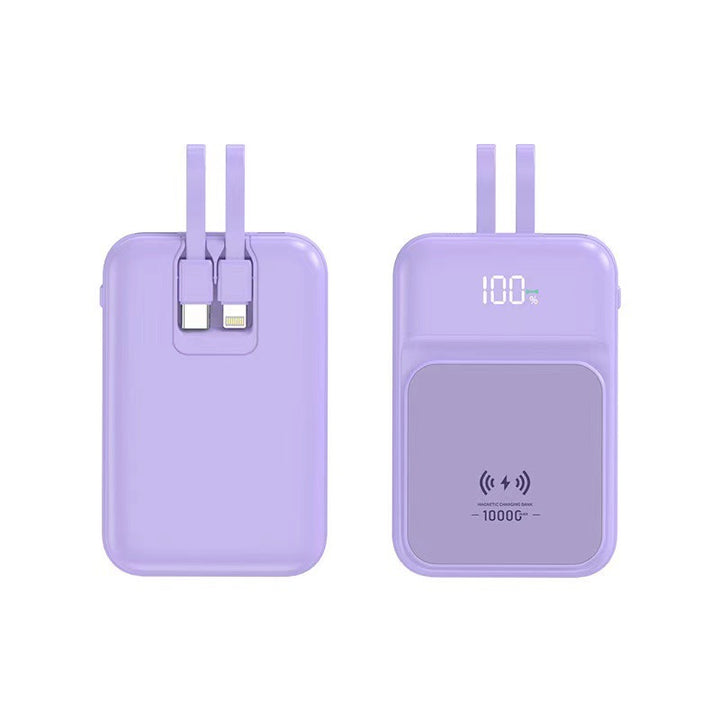 Multifunksjonell Trådløs Powerbank med Innebygd Stativ Skanto