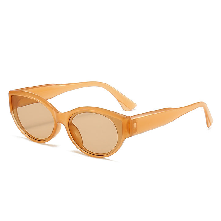 Dame Cat-Eye Solbriller med klart og moderne design Skanto