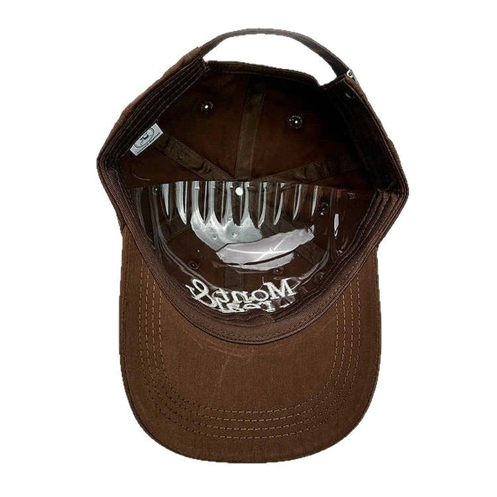 Herres stilige broderte caps Skanto
