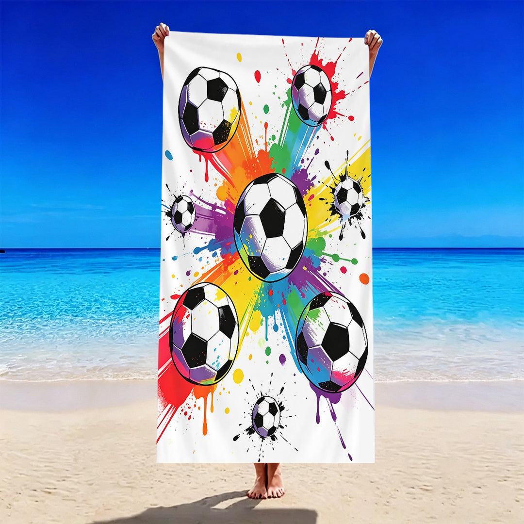 Fotballmotiv strandhåndkle Skanto