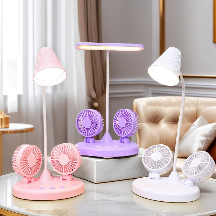 Dame Multifunksjonell Bordlampe med Integrerte Vifter Skanto