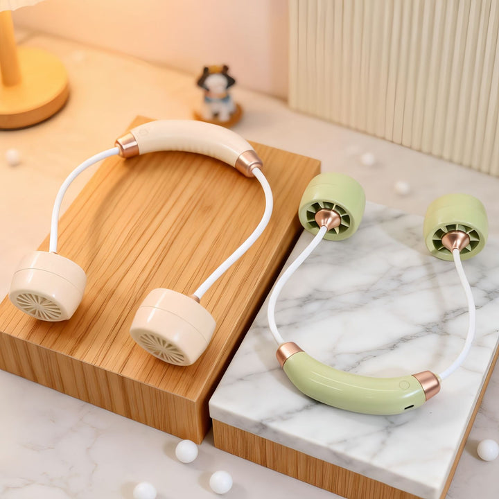 Dame Bærbar Nakkevifte med fleksibel design og integrert USB-port Skanto