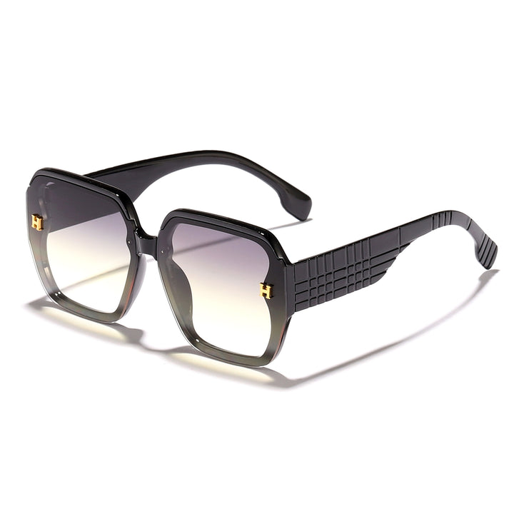 Damer moteriktig solbrille med kvadratisk ramme og trendy glass Skanto