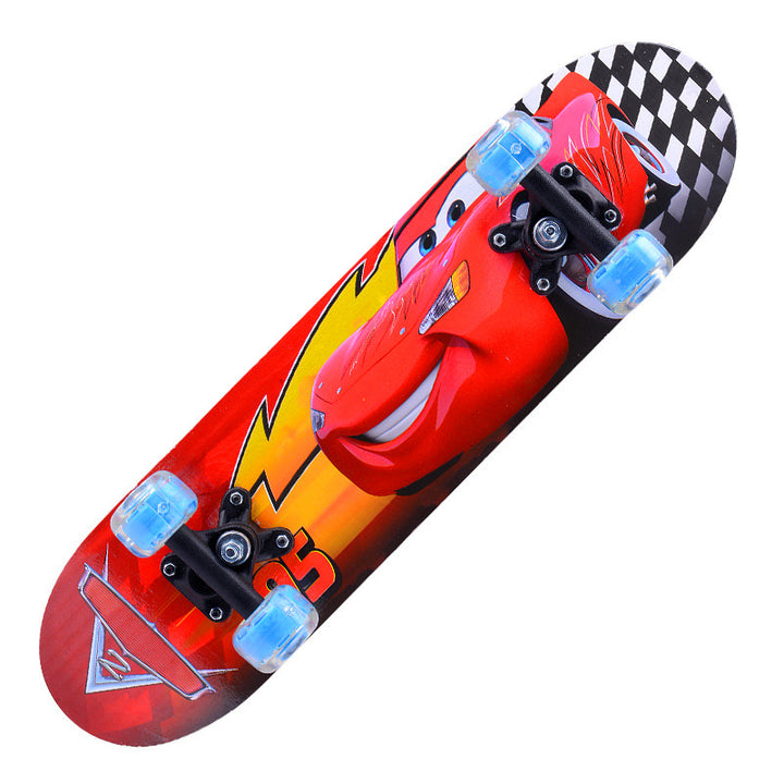 Jenters tegneseriefigur mini skateboard Skanto