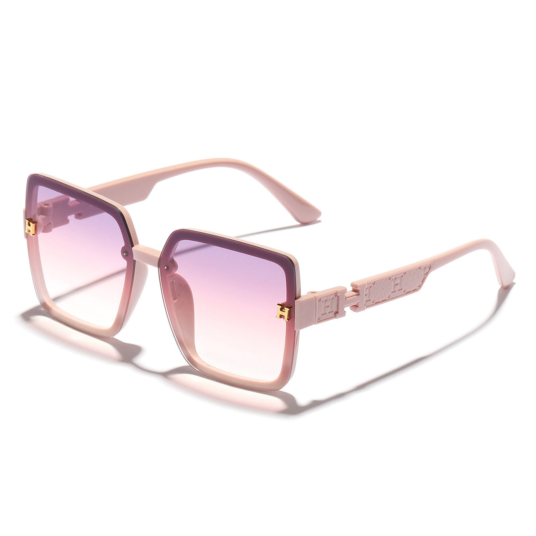 Dame oversized moteriktig solbrille med elegant fargeovergang Skanto