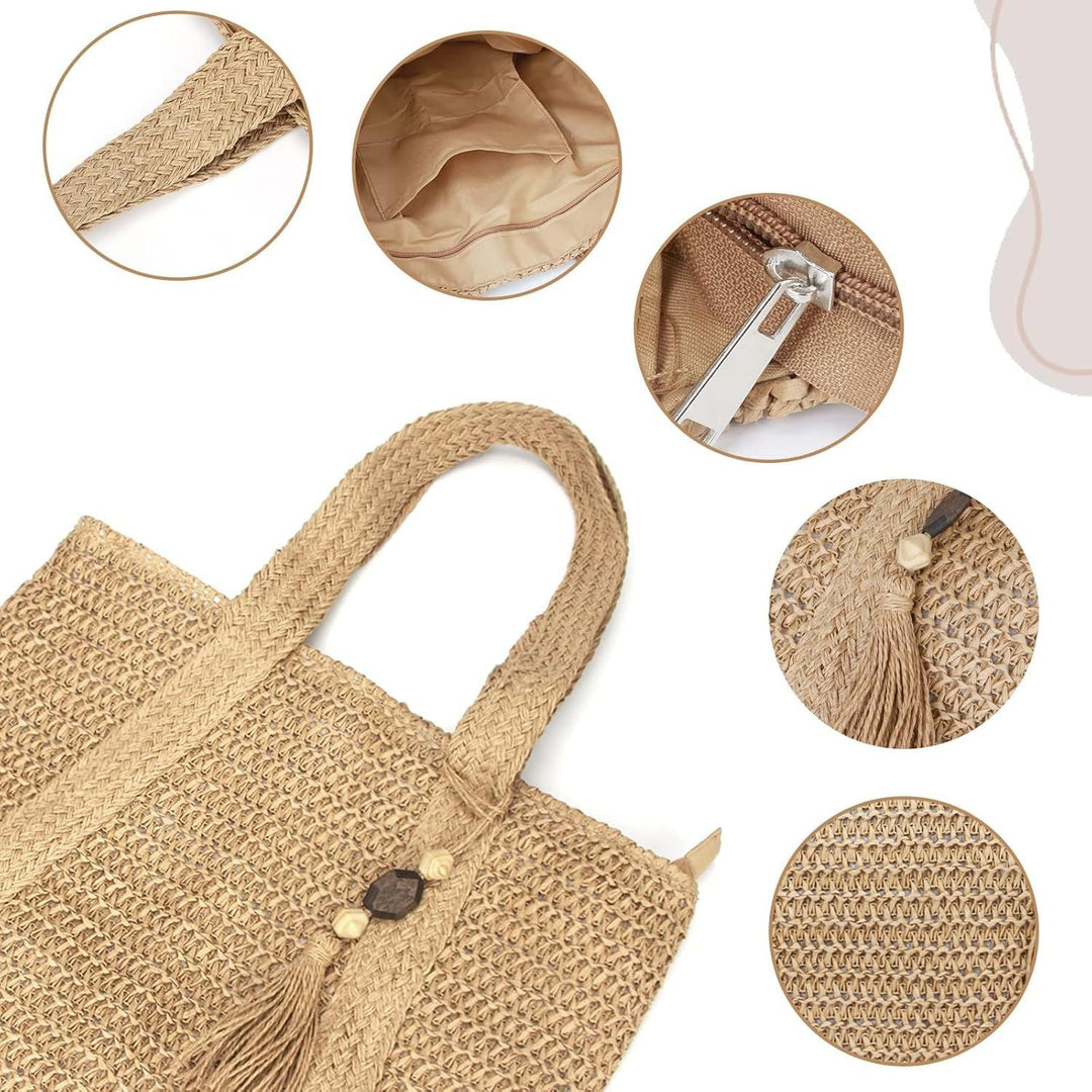 Romslig og stilfull strandbag Skanto