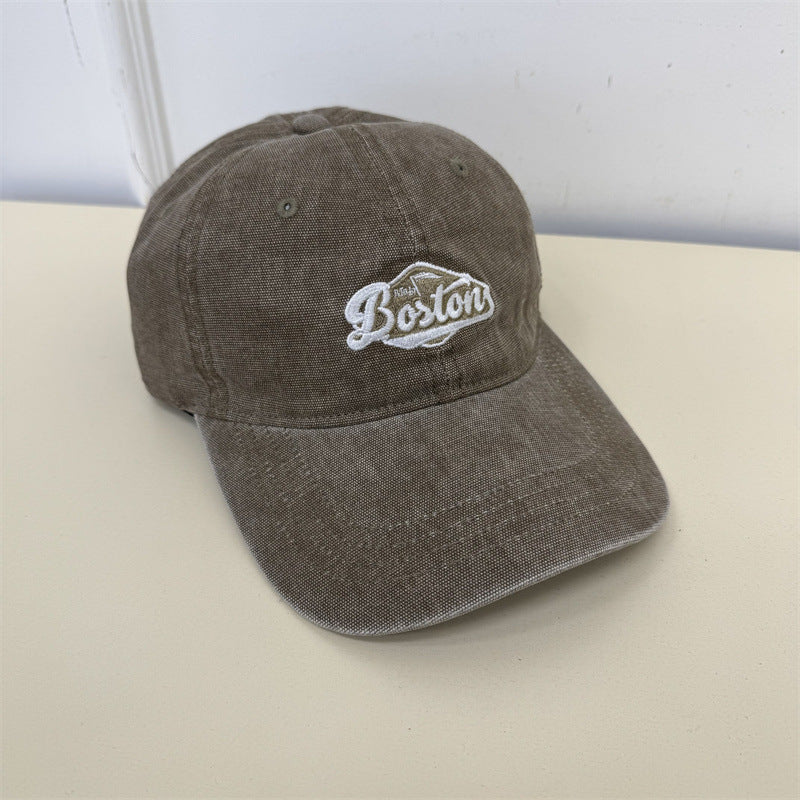 Unisex Vintage-Inspirert Brodert Baseball Cap Skanto