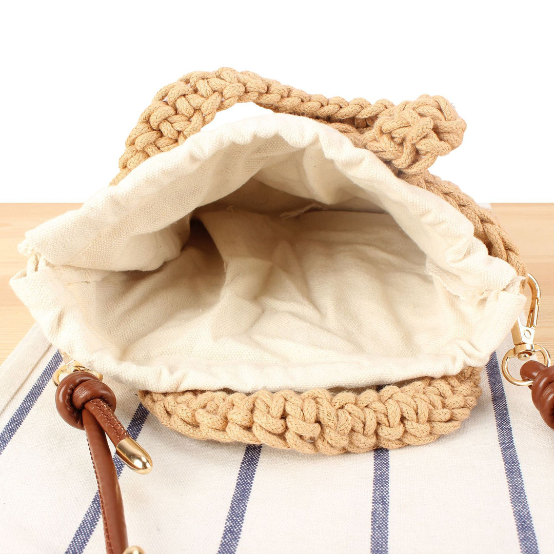 Handmade macrame handbag with adjustable shoulder strap Skanto