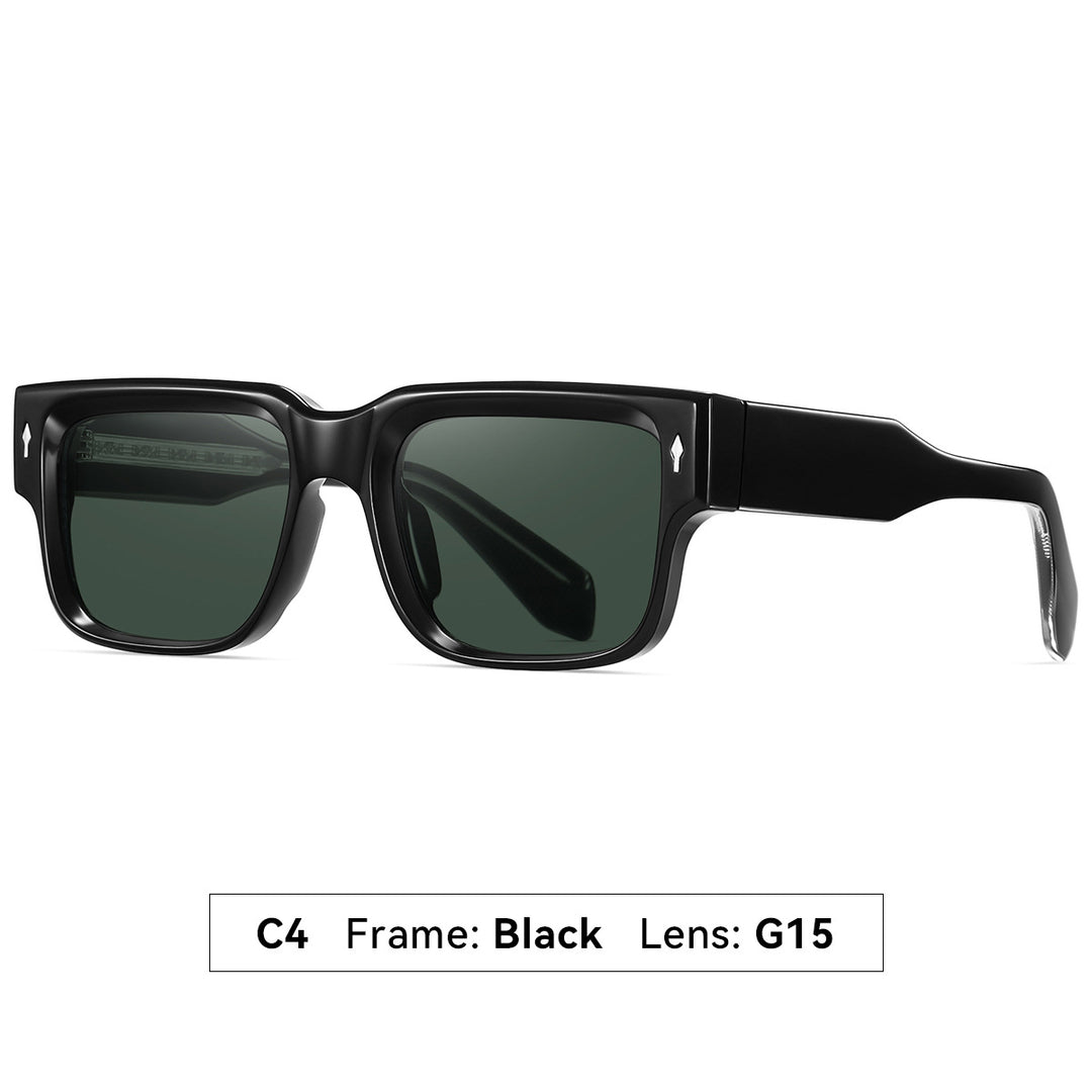 Dame solbrille i moderne, kantet design Skanto