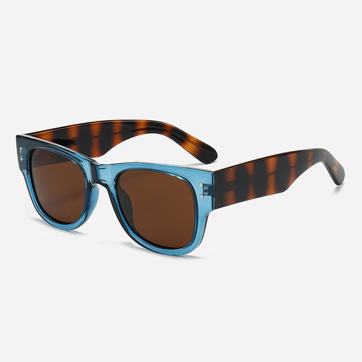Herre Retro-Inspirert Bred Ramme Solbriller Skanto