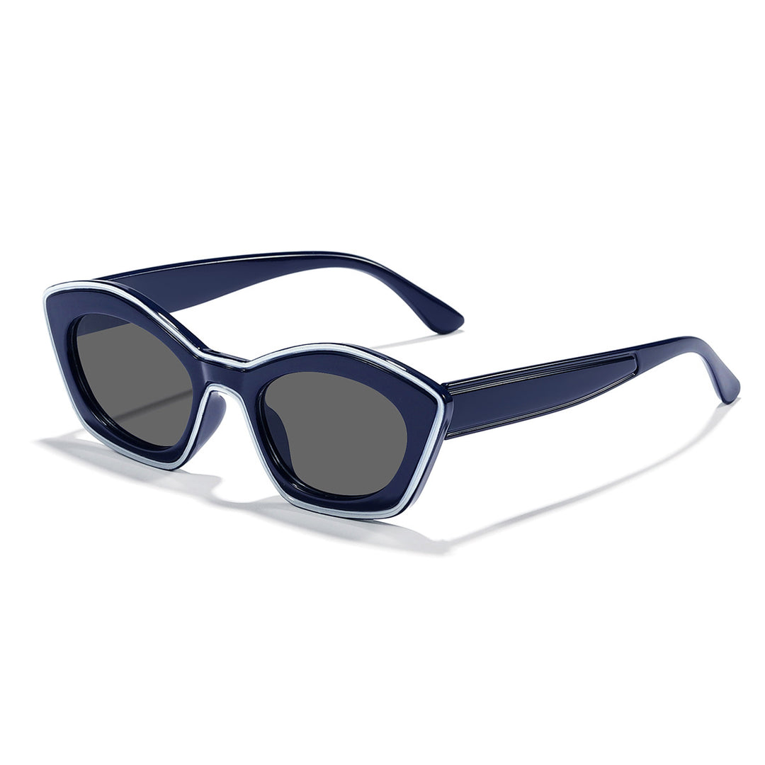 Dame moteriktig solbrille med elegant ramme og trendy design Skanto