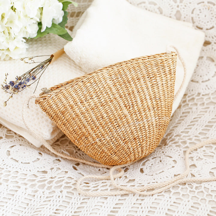 Rattan Straw Bag with Adjustable Strap Skanto