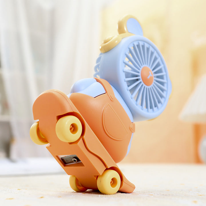 Dames kreativ USB skrivebordsvifte i søtt design Skanto