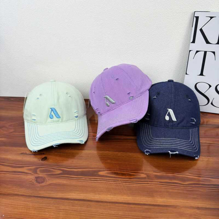 Herre Slitt Denim Stil Caps Skanto