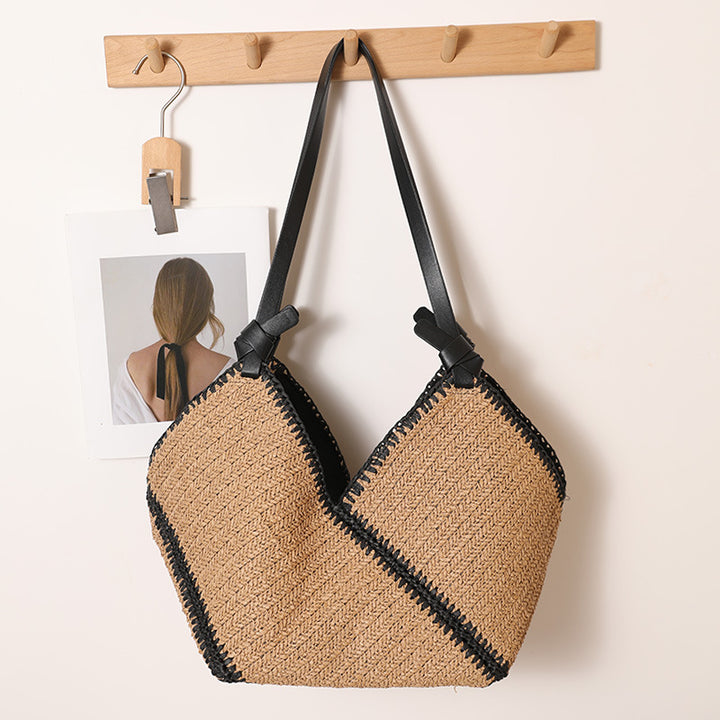 Handmade Boho Bag with Leather Details Skanto