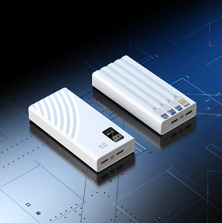 Høyytelses Powerbank med multifunksjonelle tilkoblingsmuligheter Skanto