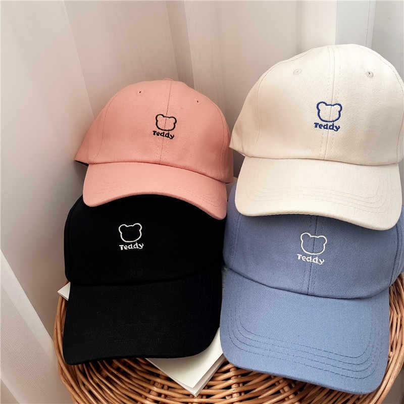 Kvinnenes Lekne Teddy Bear Brodert Baseball Caps Skanto
