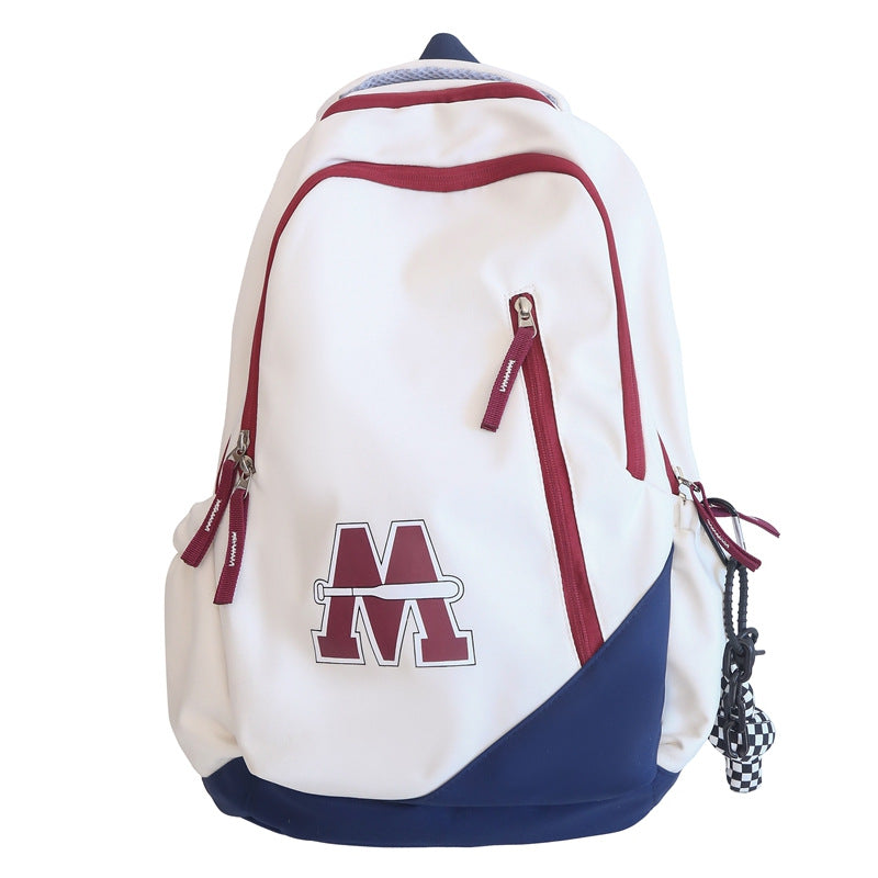 Sporty Multi-Pocket Skoleveske Skanto
