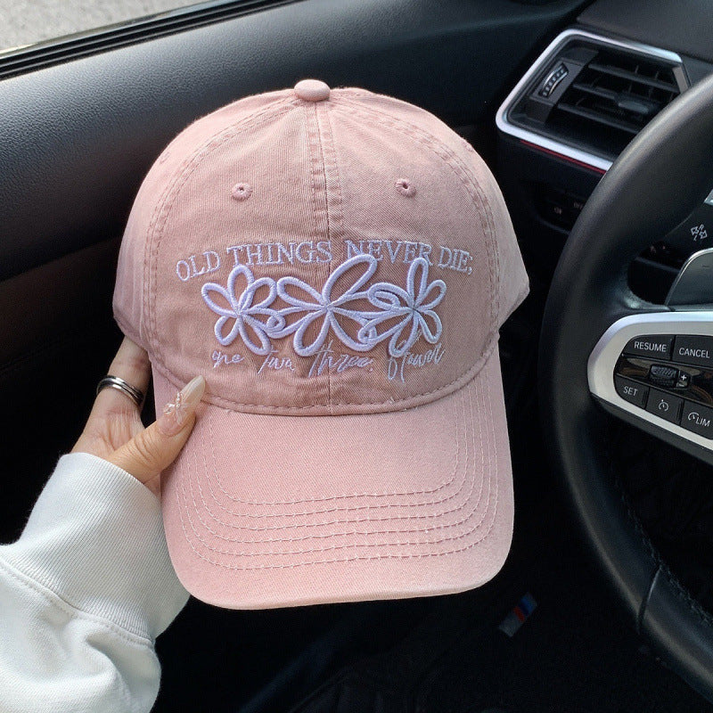 Kvinnens broderte denim caps Skanto