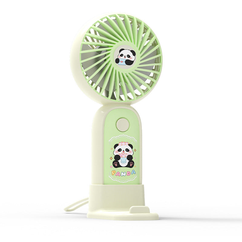 Dame Bærbar Håndvifte i søtt Panda-design Skanto