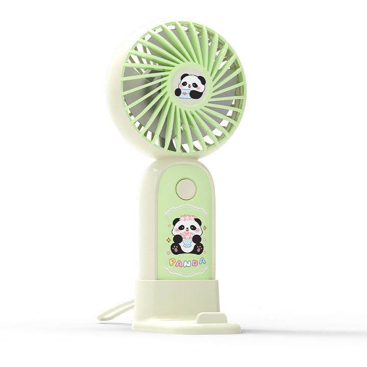 Dame Bærbar Håndvifte i søtt Panda-design Skanto
