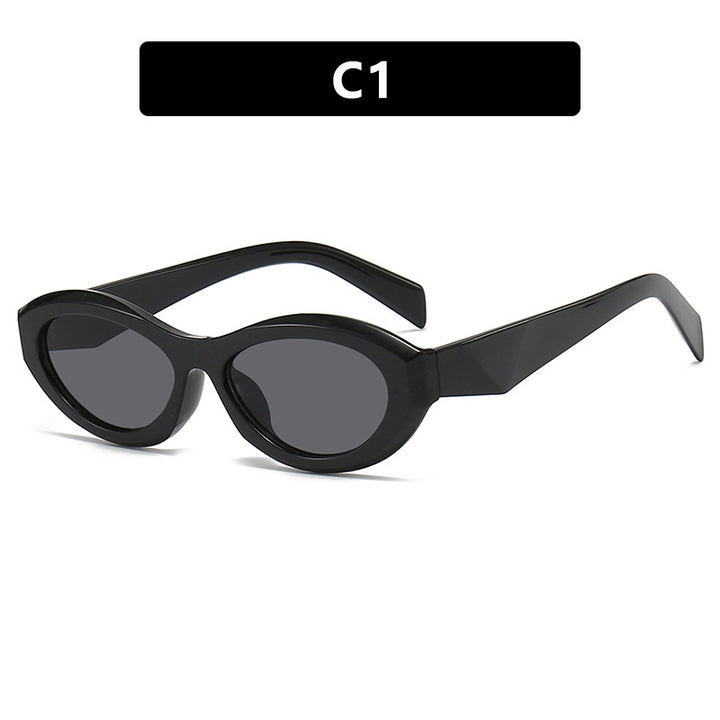 Dame elegant Cat-Eye solbrille med beskyttende UV-filter og moteramme Skanto