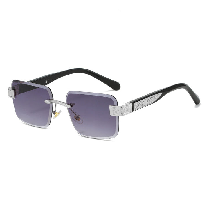 Damer elegant solbrille med luksuriøs, glitrende ramme Skanto