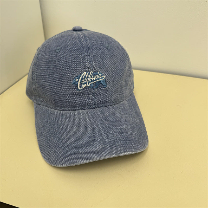 Kvinnens Uformelle Vintage Broderte Caps Skanto