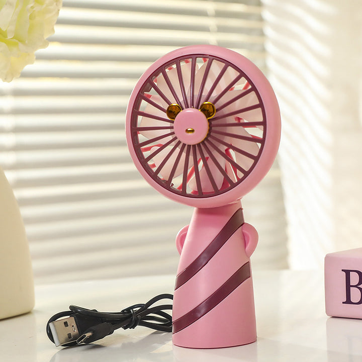 Dame Bærbar Mini-Vifte med ergonomisk design og USB-tilkobling Skanto
