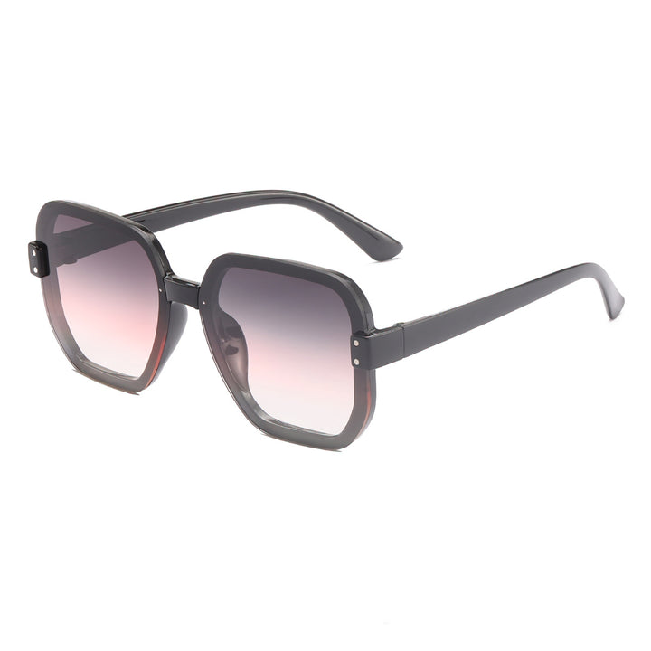 Dame modische quadratiske solbriller med gradient glass Skanto