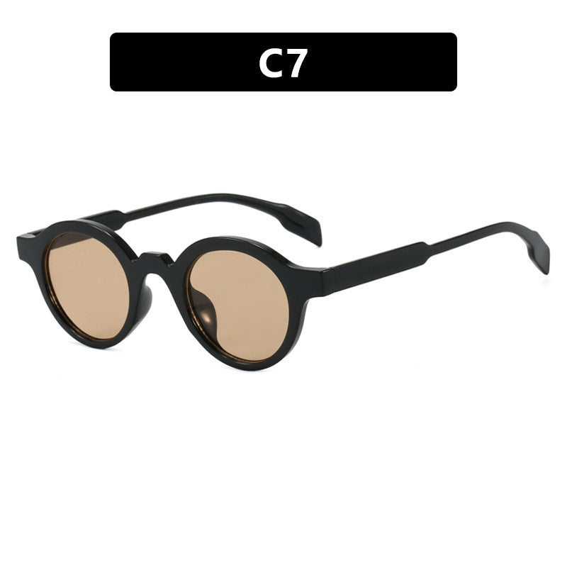 Women's trendy round sunglasses with high-quality, flexible frame Skanto
