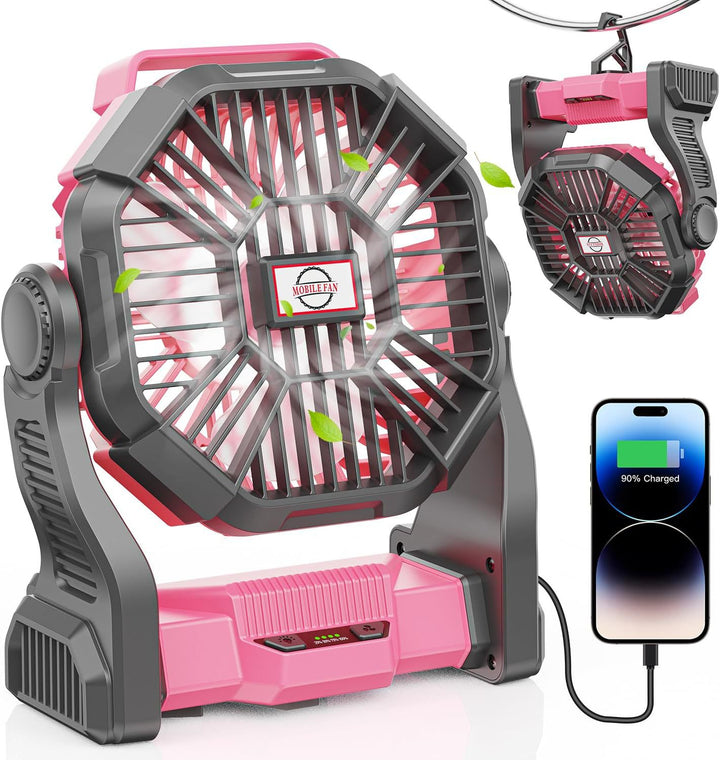 Unisex Bærbar Batteriventilator med USB-ladefunktion Skanto