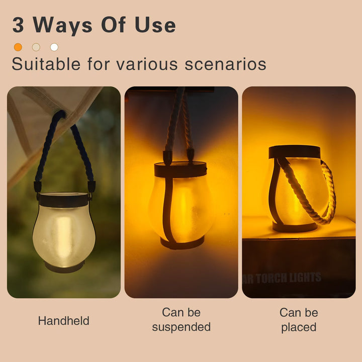 Unisex Solarbetrift Lantern i moderne ilddesignstil Skanto