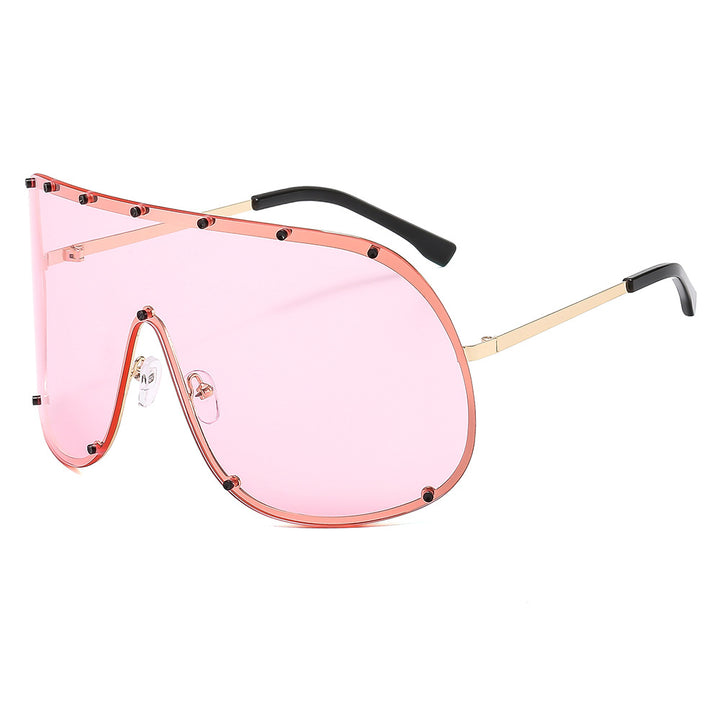 Women's futuristic sunglasses with large frame and innovative design Skanto